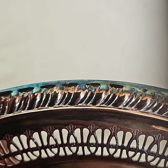 Rogers S.P.Brass Silver Serving Tray 13" - Picture 9 of 16